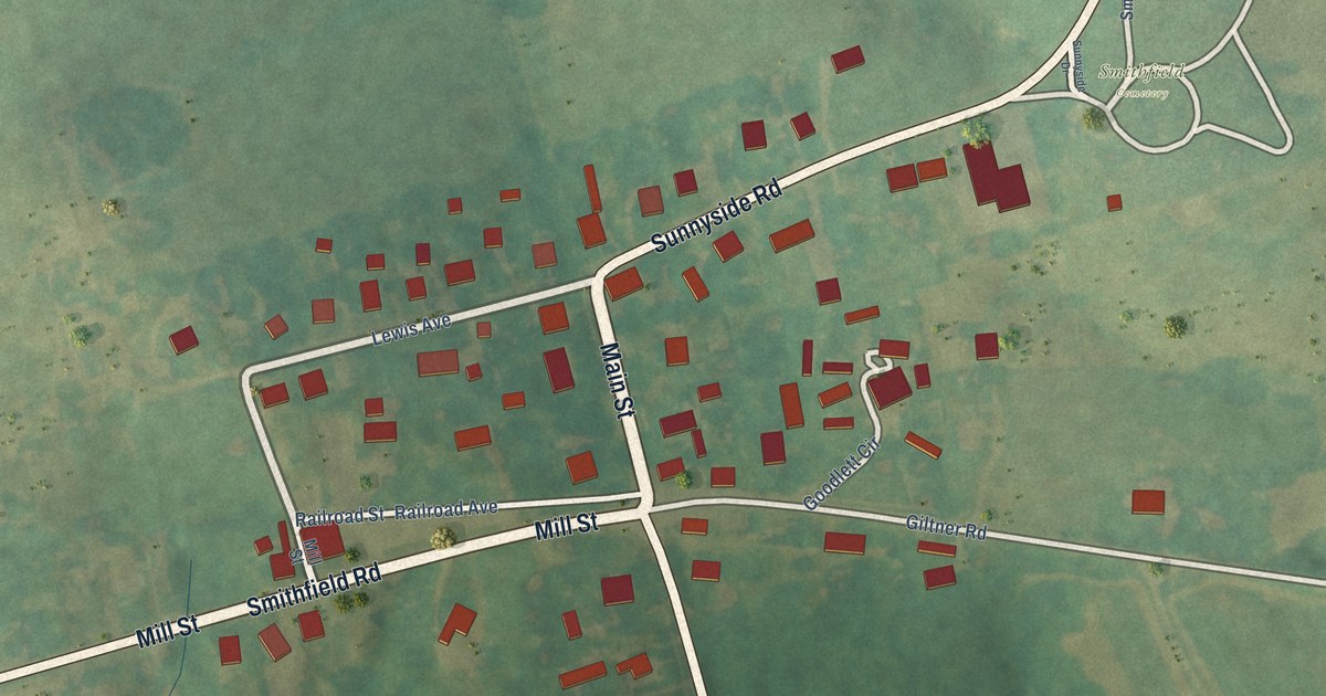 Map of Smithfield, Kentucky in 2026