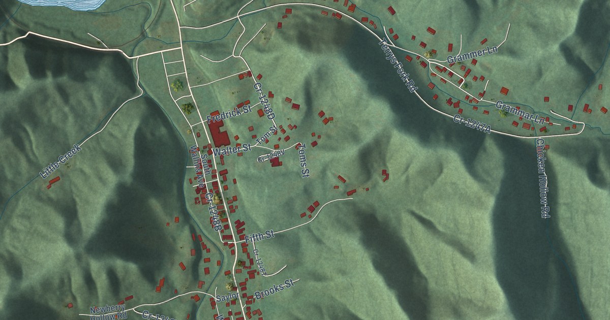 Map of South Wallins, Kentucky in 2026