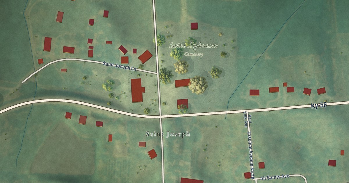 Map of St. Joseph, Kentucky in 2026