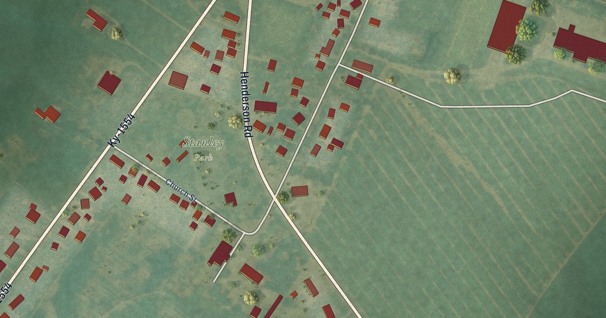 Map of Stanley, Kentucky in 2026