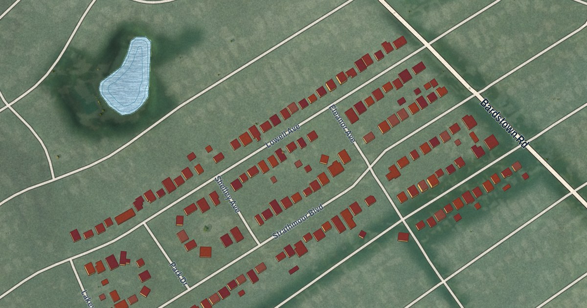 Map of Strathmoor Manor, Kentucky in 2026