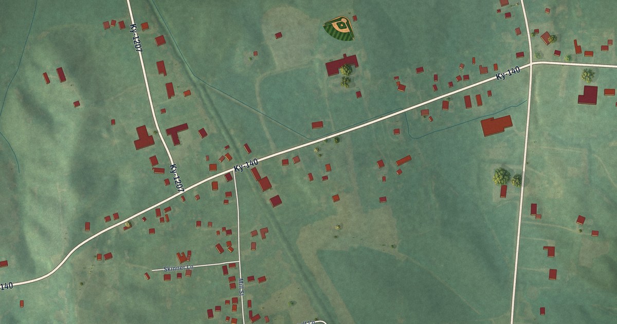 Map of Utica, Kentucky in 2026