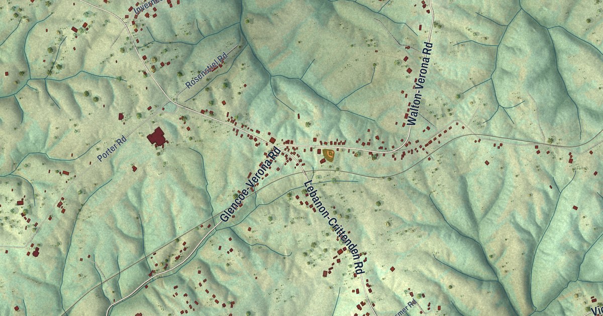Map of Verona, Kentucky in 2026
