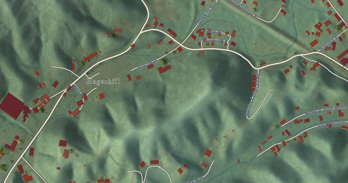 Map of West Van Lear, Kentucky in 2026