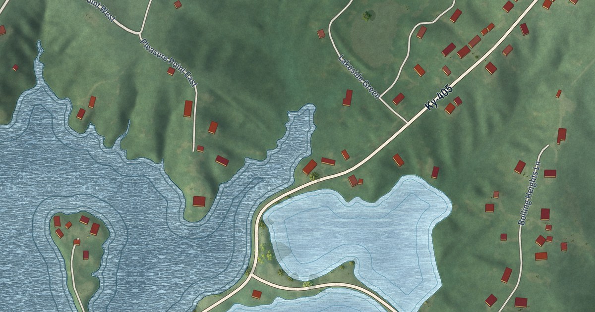 Map of Yelvington, Kentucky in 2026