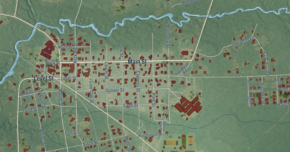 Map of Abita Springs, Louisiana in 2026