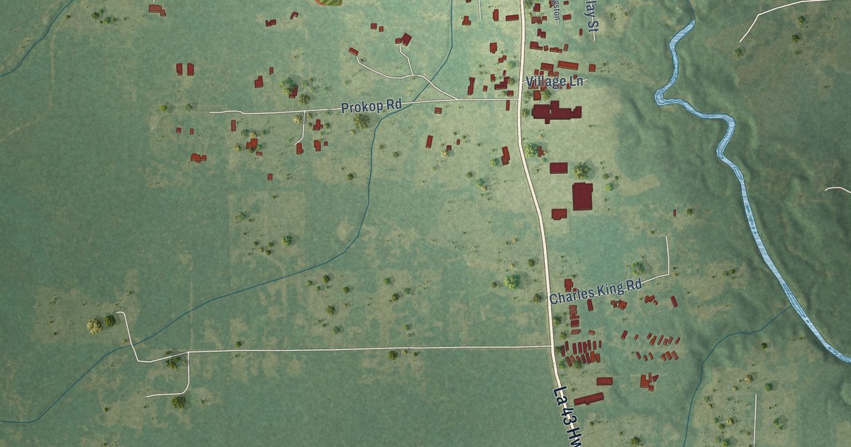Map of Albany, Louisiana in 2026