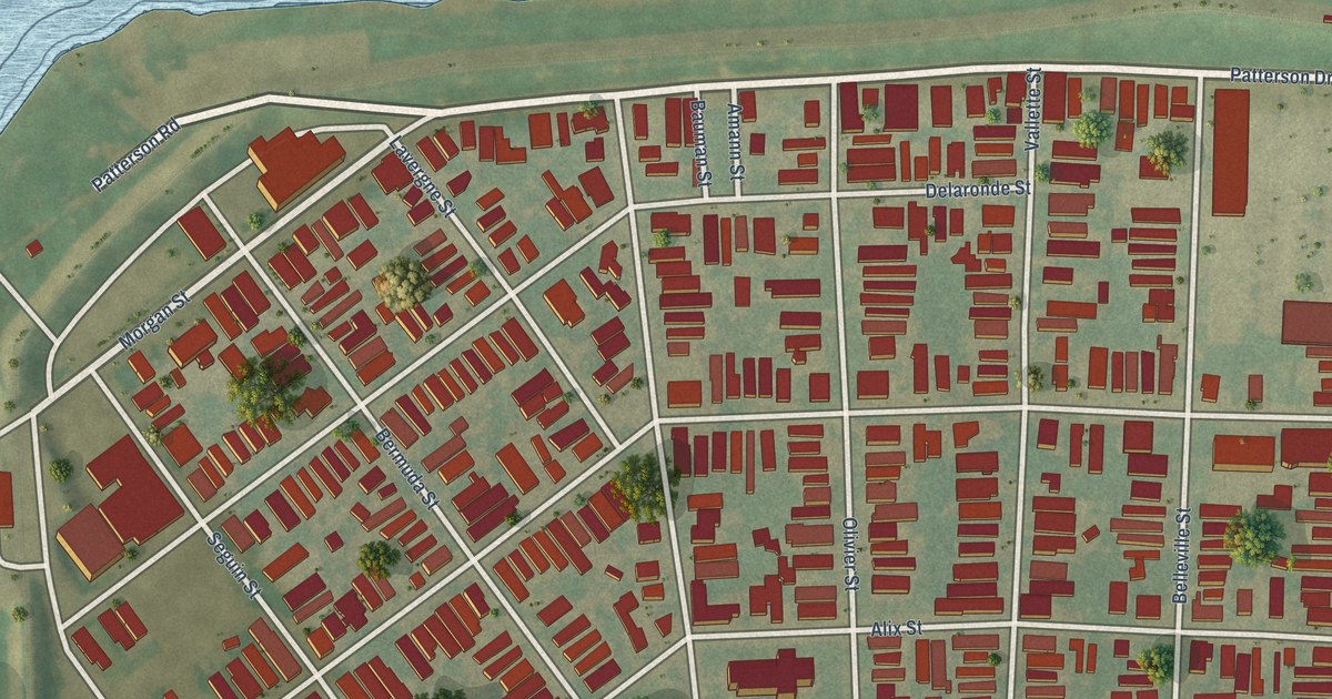 Map of Algiers Point, Louisiana in 2026