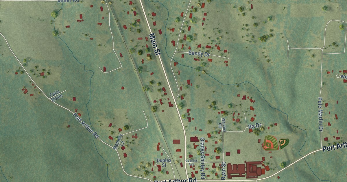 Map of Anacoco, Louisiana in 2026
