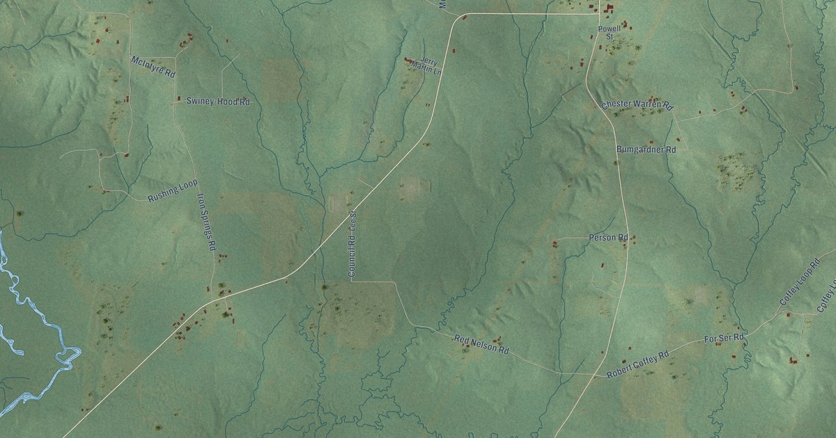 Map of Ashland, Louisiana in 2026