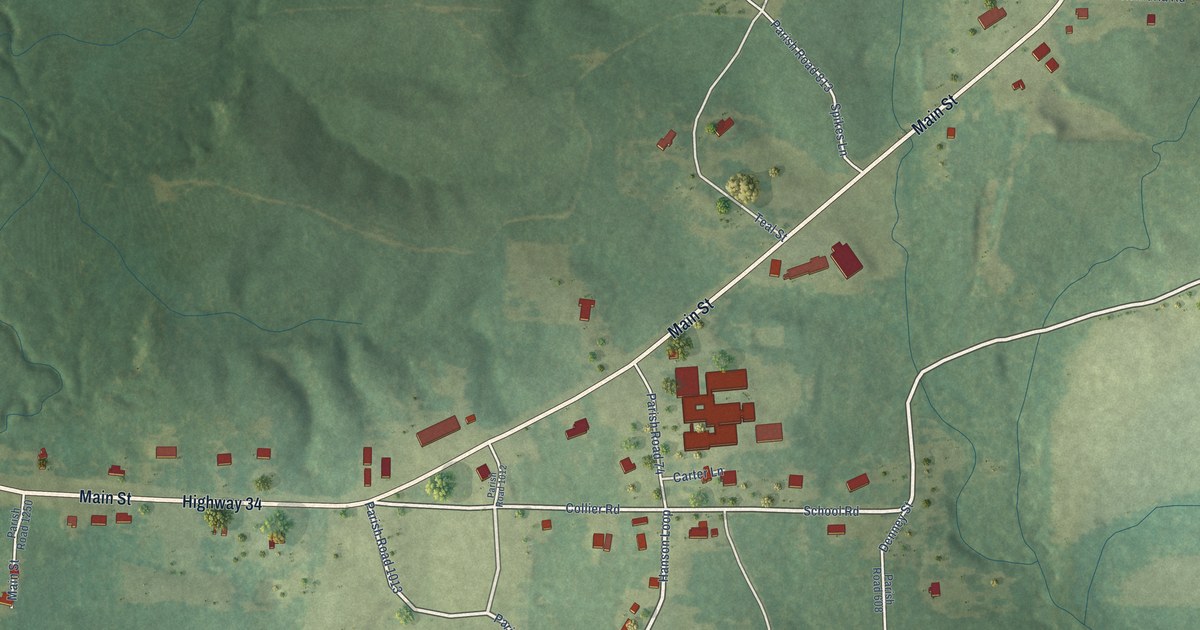 Map of Atlanta, Louisiana in 2026