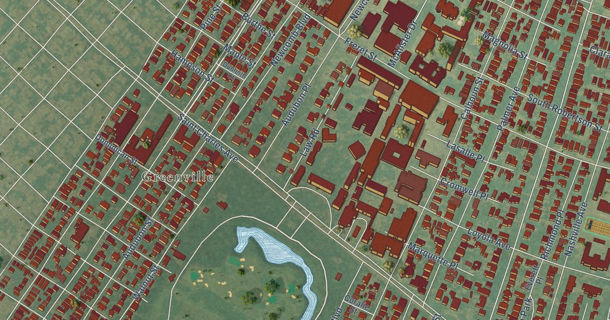 Map of Audubon – University, Louisiana in 2026