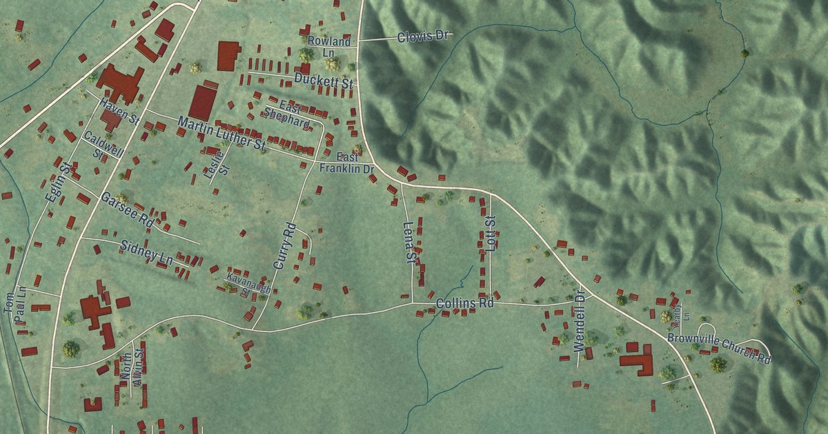 Map of Banks Springs, Louisiana in 2026