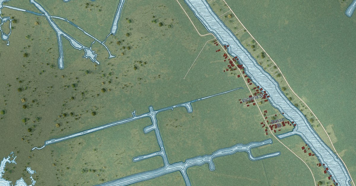 Map of Barataria, Louisiana in 2026