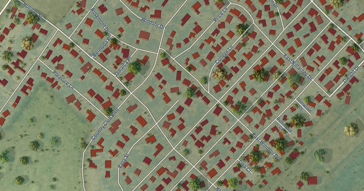 Map of Bayou Country Club, Louisiana in 2026