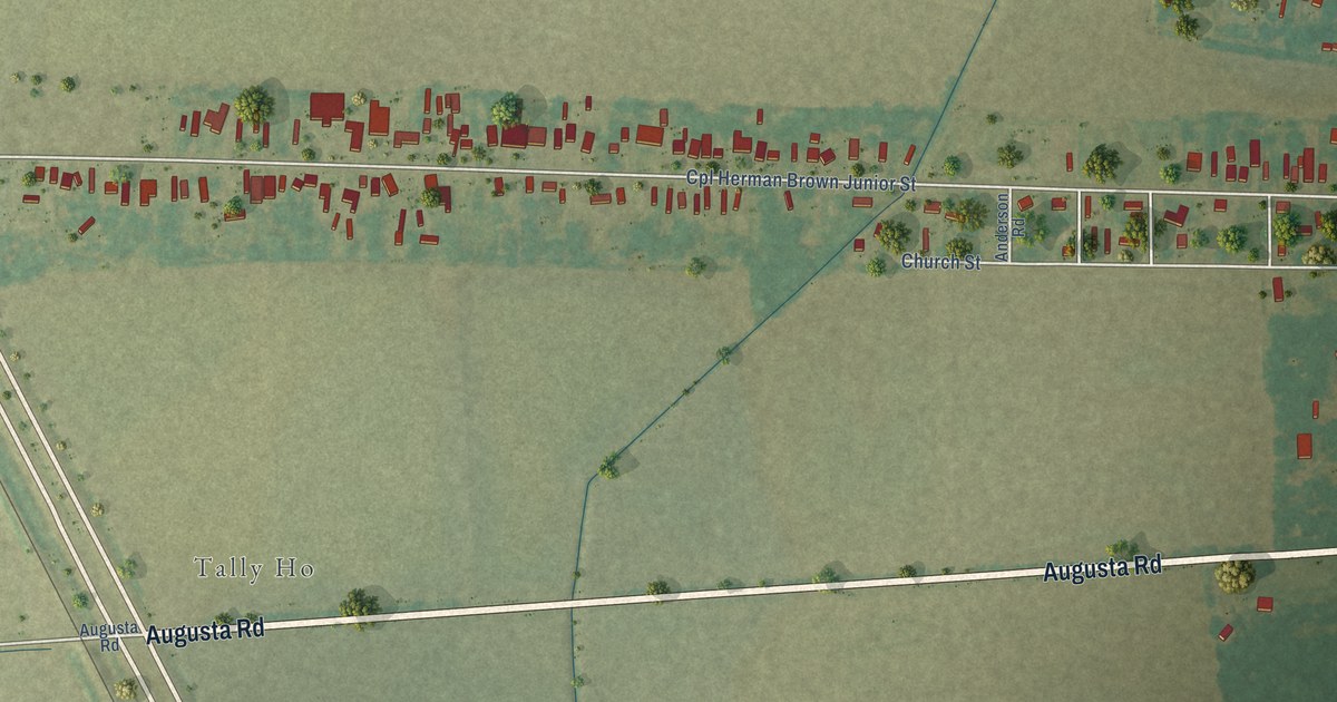 Map of Bayou Goula, Louisiana in 2026