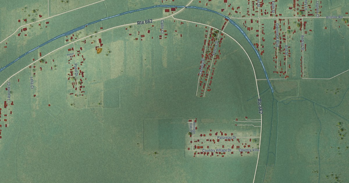 Map of Bayou L’Ourse, Louisiana in 2026