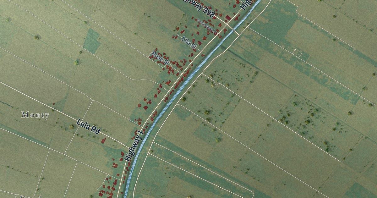 Map of Belle Rose, Louisiana in 2026