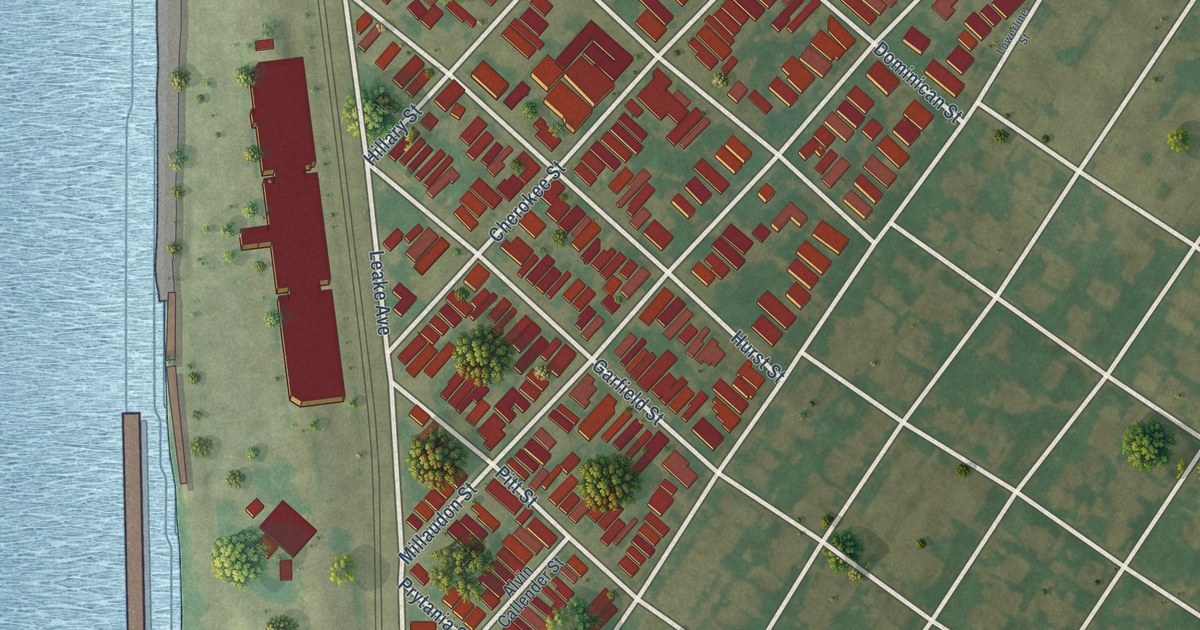 Map of Black Pearl, Louisiana in 2026