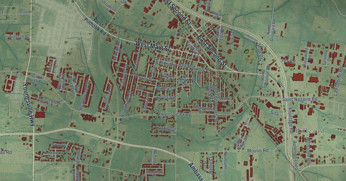 Map of Broussard, Louisiana in 2026