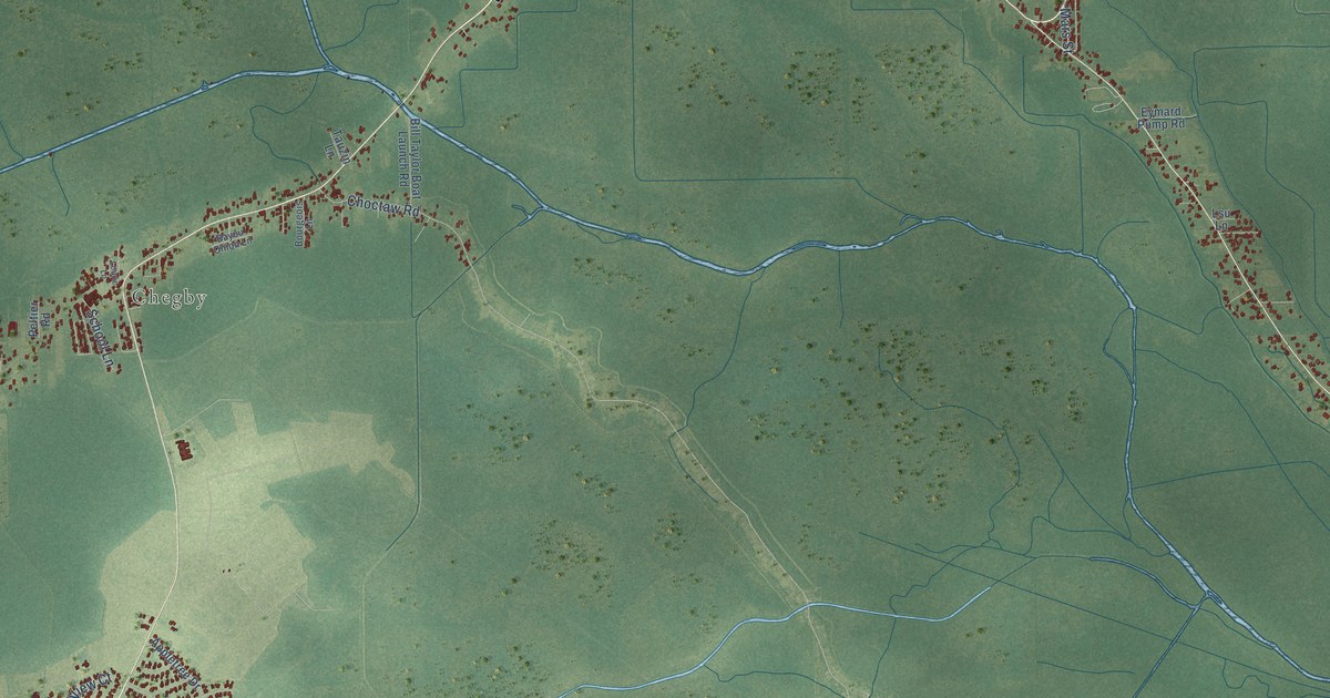 Map of Chackbay, Louisiana in 2026
