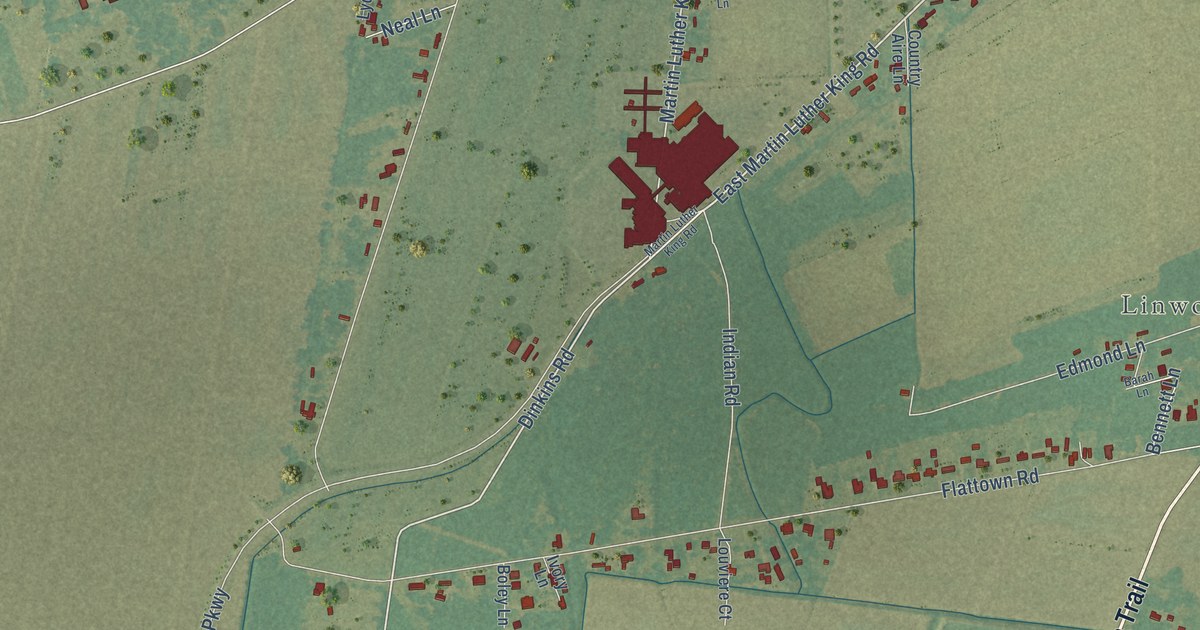 Map of Charenton, Louisiana in 2026