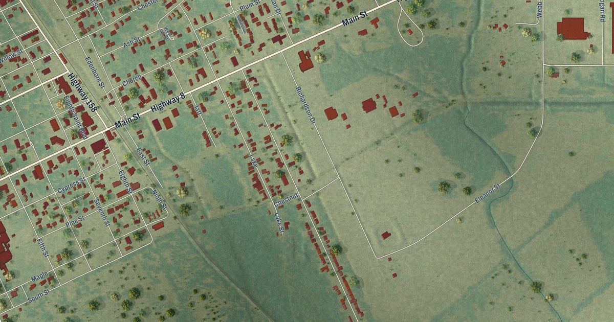 Map of Colfax, Louisiana in 2026