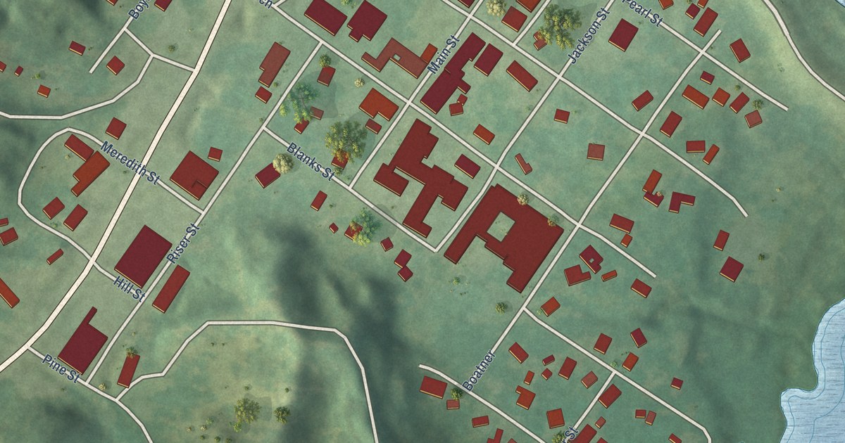 Map of Columbia, Louisiana in 2026