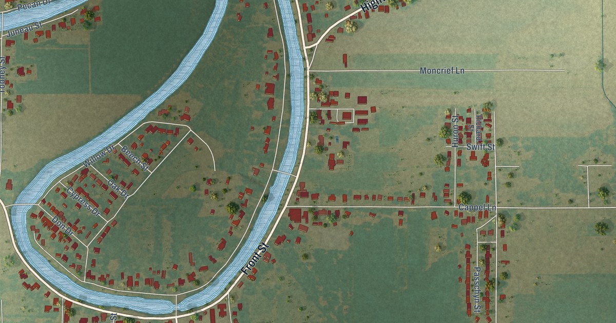 Map of Cottonport, Louisiana in 2026