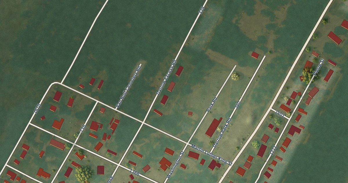 Map of Darrow, Louisiana in 2026