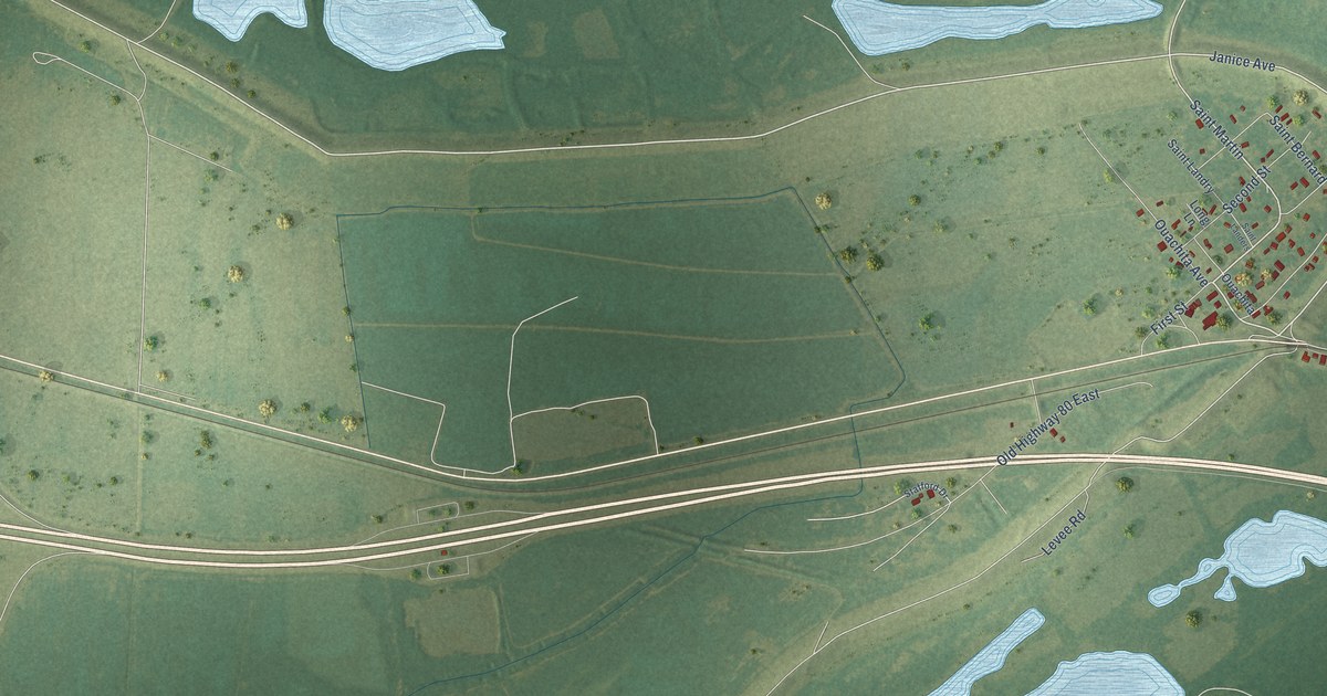 Map of Delta, Louisiana in 2026