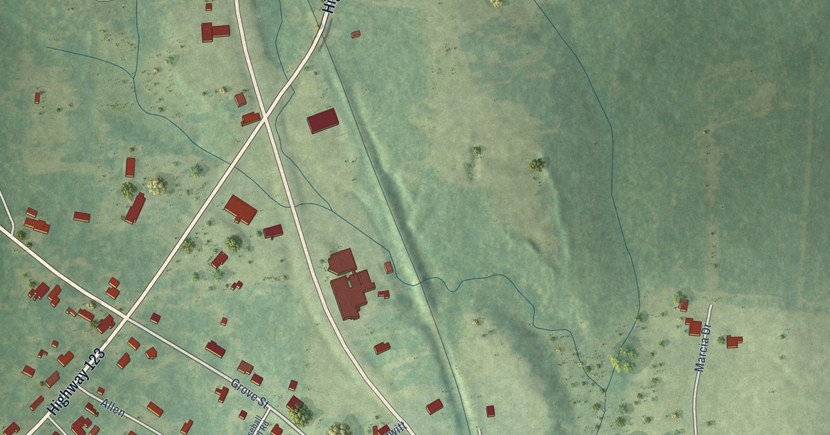 Map of Dry Prong, Louisiana in 2026