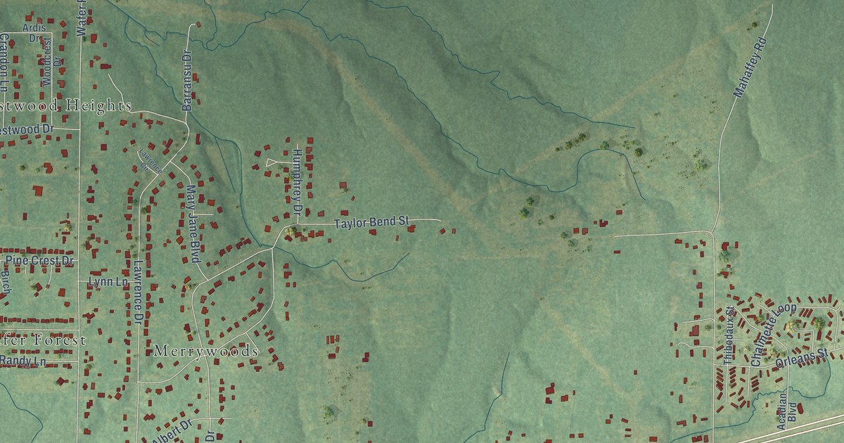 Map of Eastwood, Louisiana in 2026