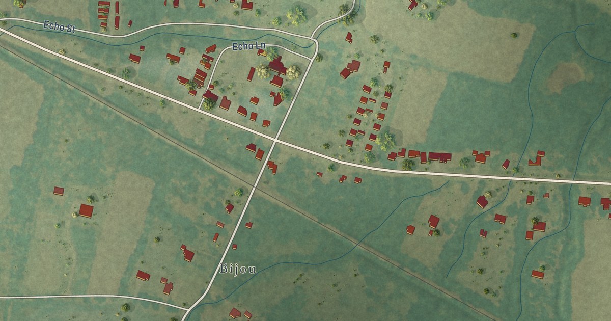 Map of Echo, Louisiana in 2026
