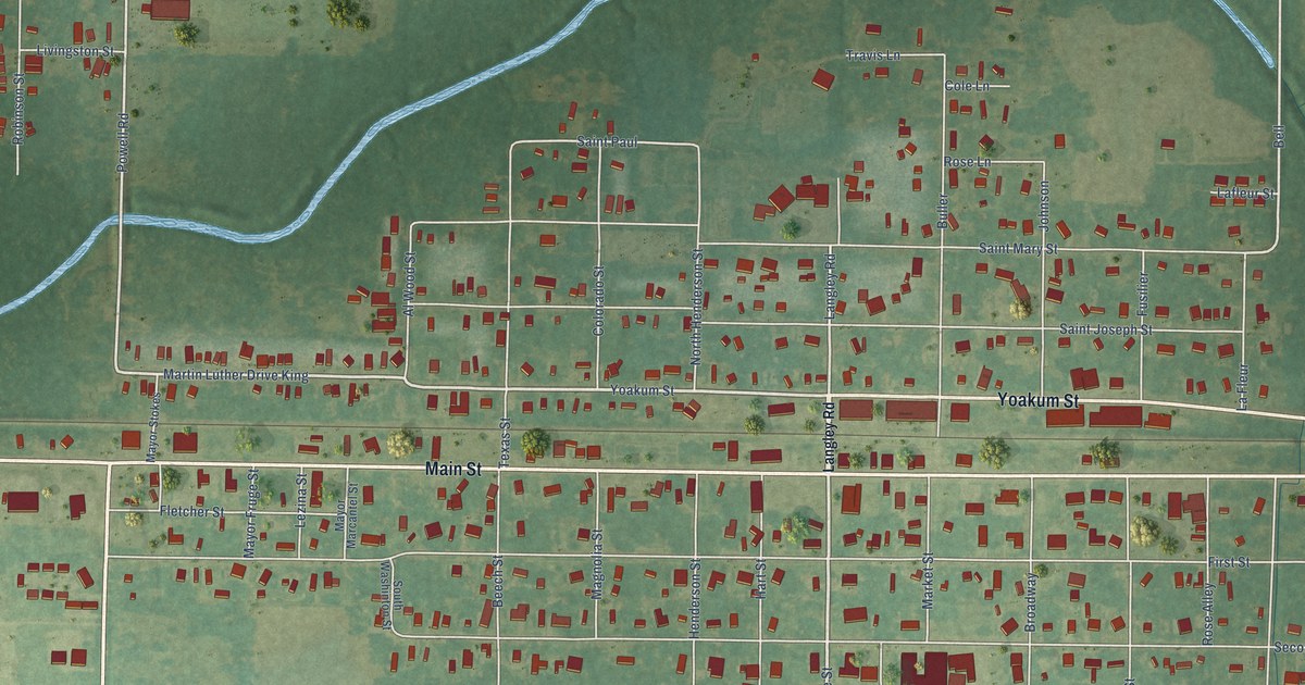 Map of Elton, Louisiana in 2026