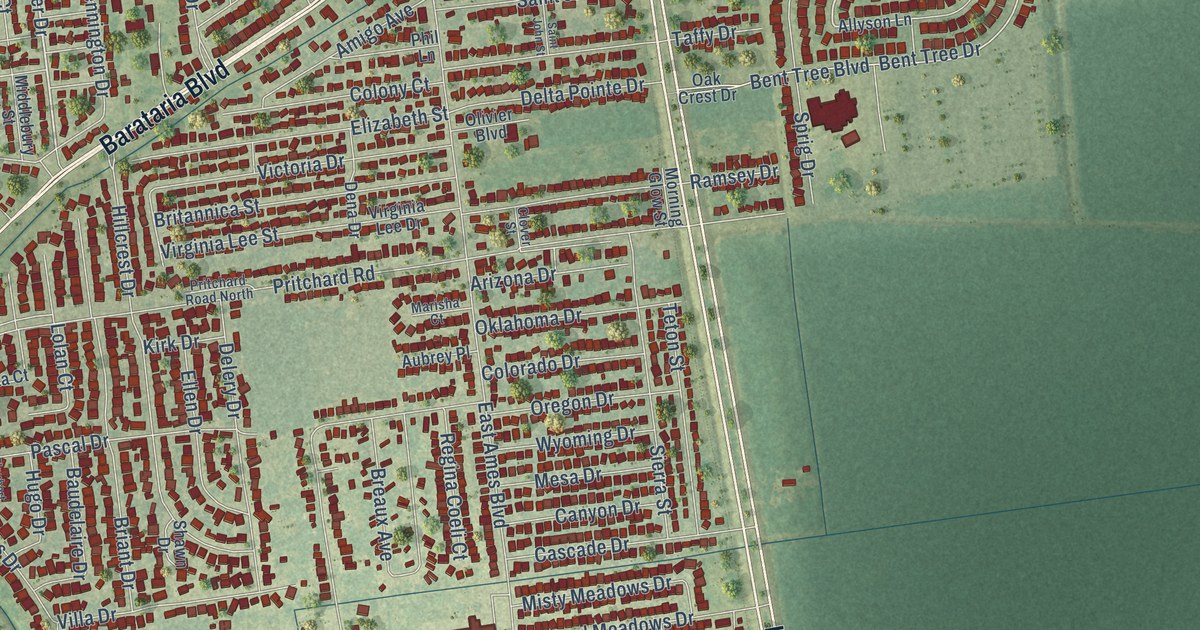 Map of Estelle, Louisiana in 2026