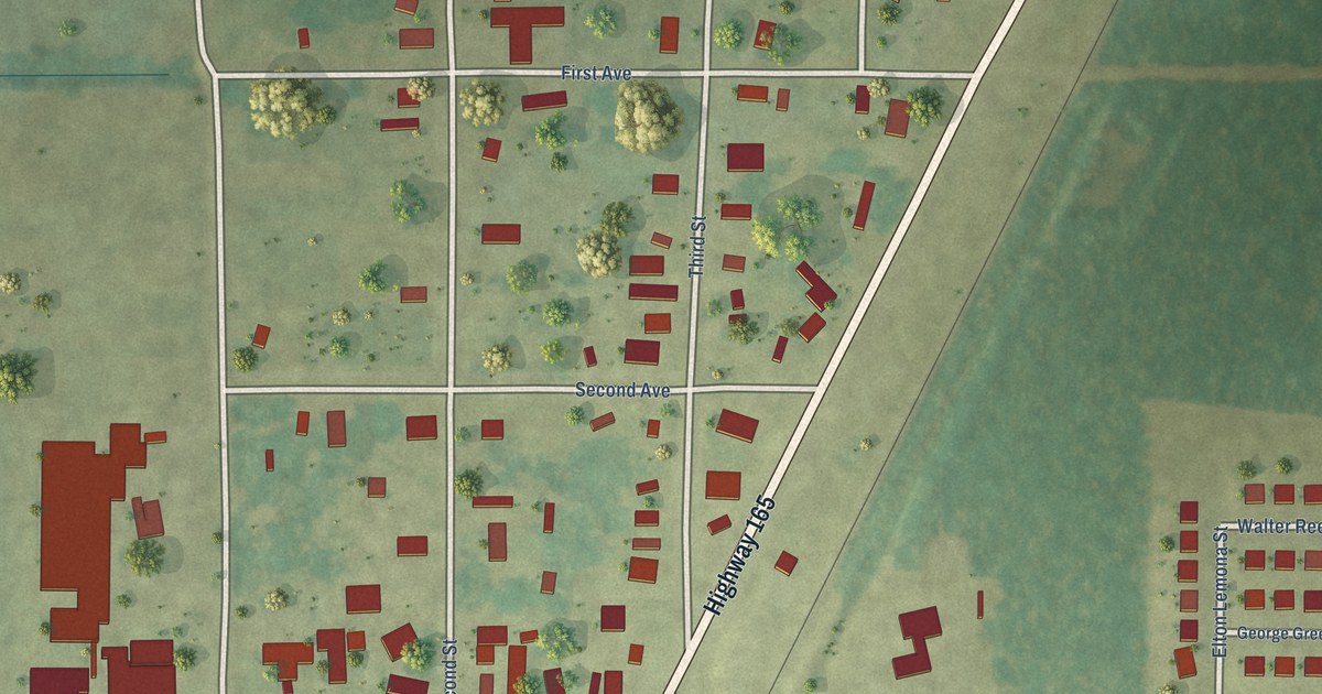 Map of Fenton, Louisiana in 2026