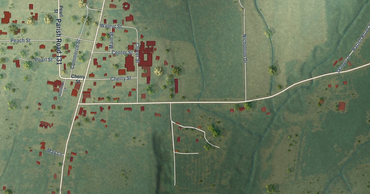 Map of Forest, Louisiana in 2026