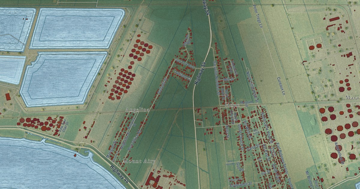 Map of Garyville, Louisiana in 2026
