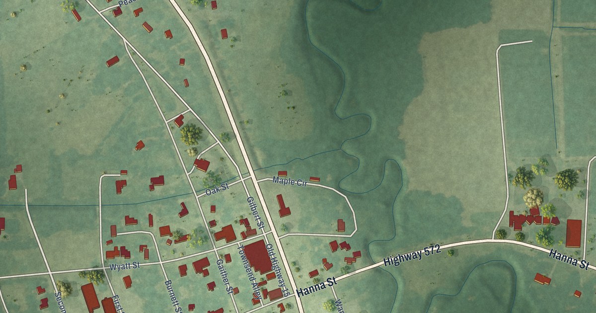 Map of Gilbert, Louisiana in 2026