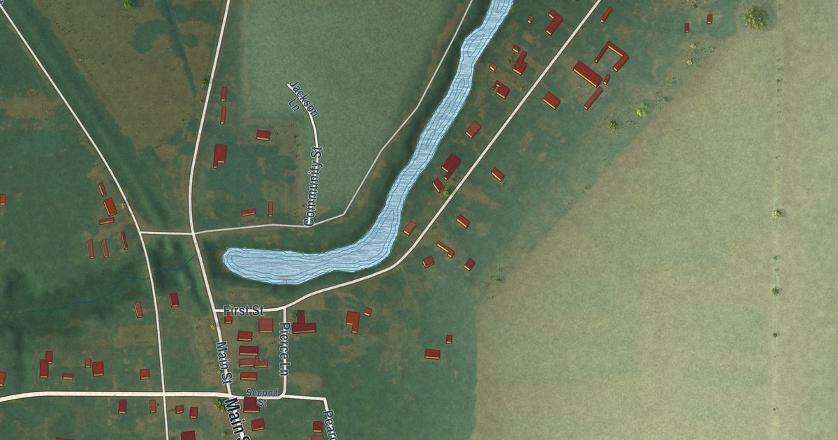 Map of Gilliam, Louisiana in 2026