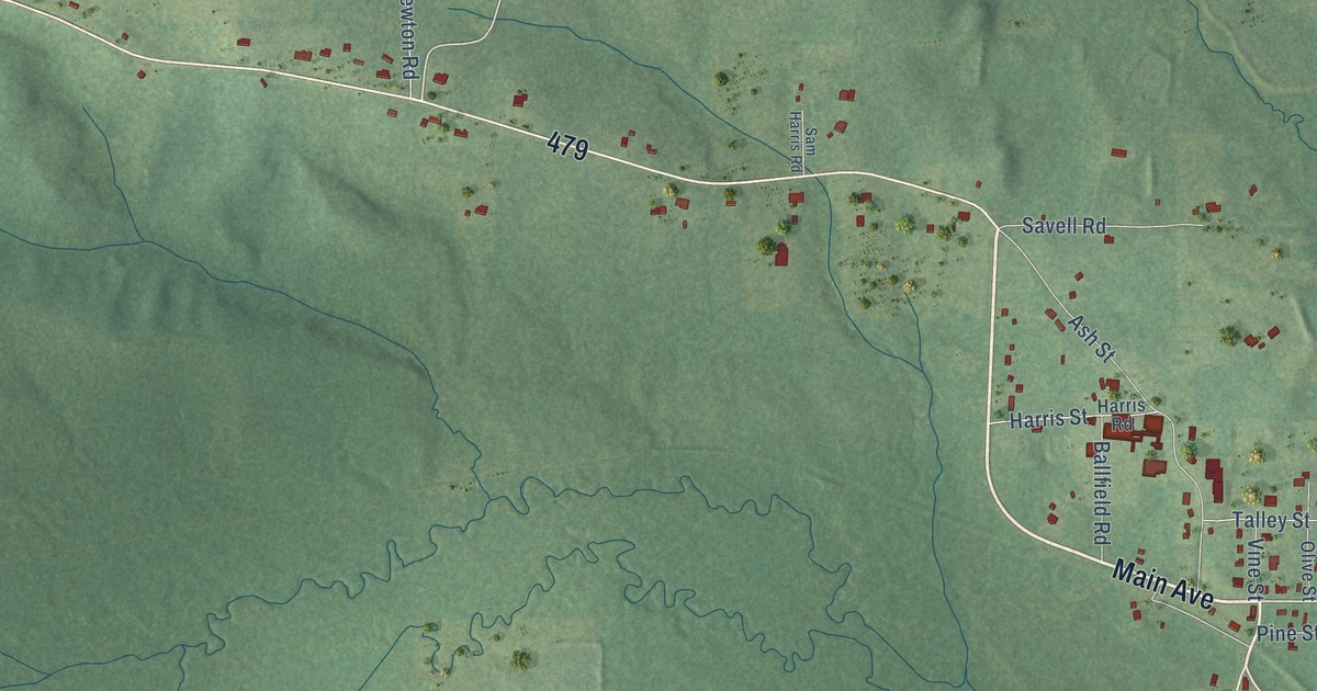 Map of Goldonna, Louisiana in 2026