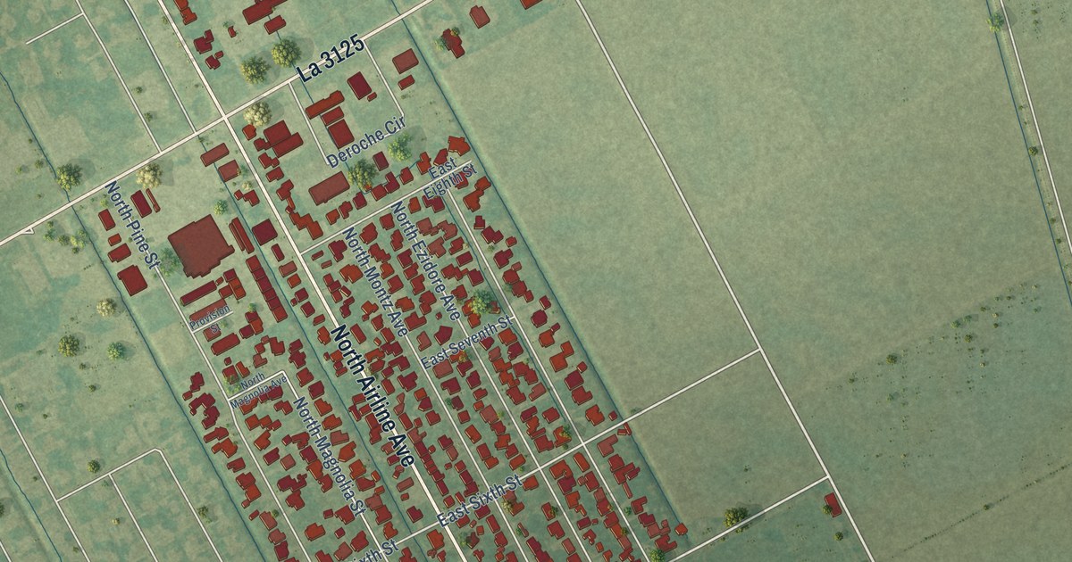 Map of Gramercy, Louisiana in 2026