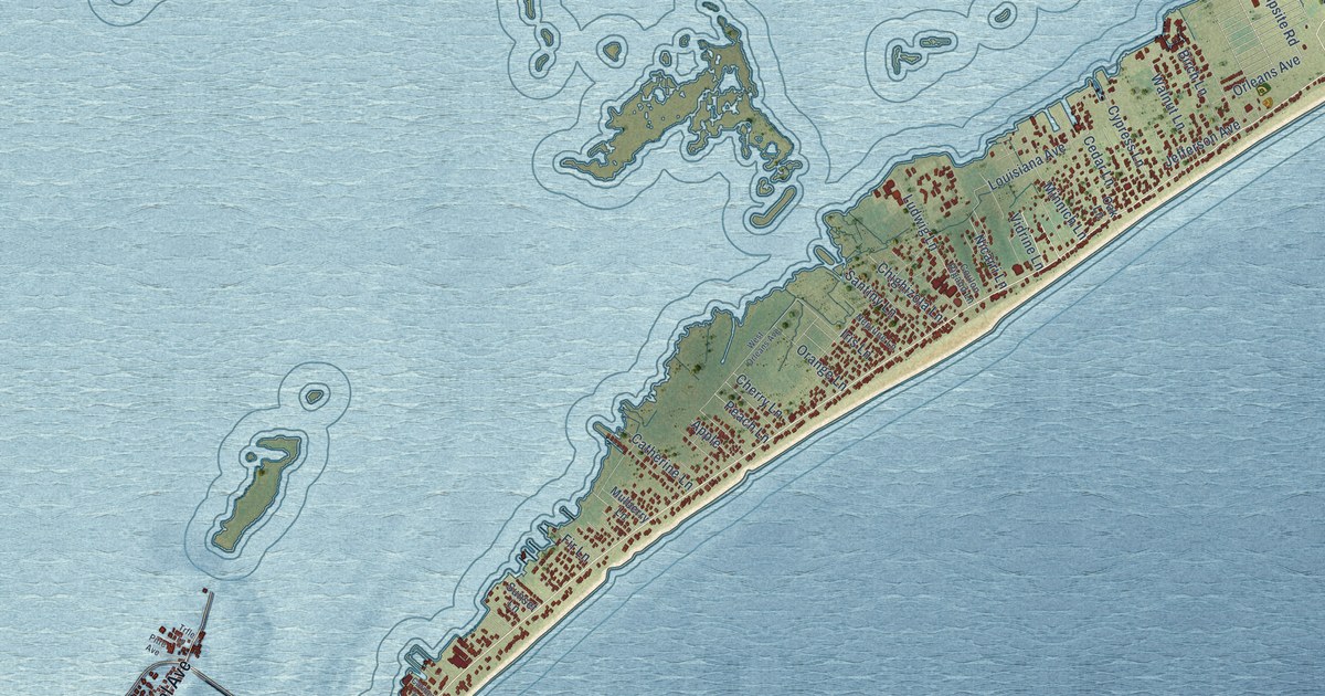 Map of Grand Isle, Louisiana in 2026
