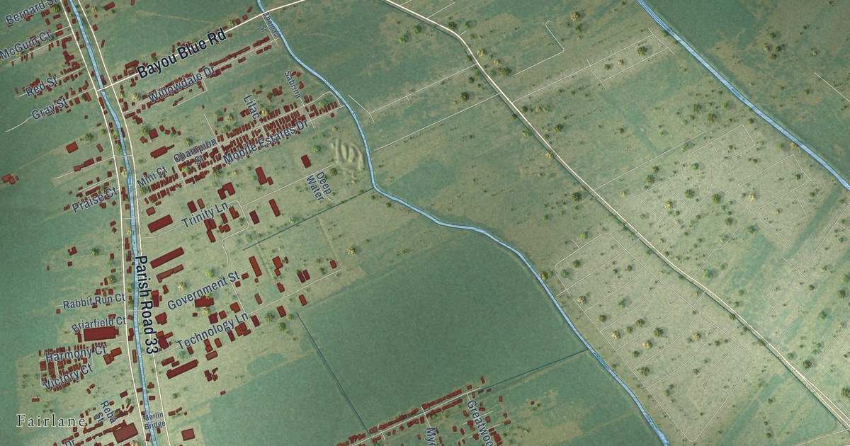 Map of Gray, Louisiana in 2026