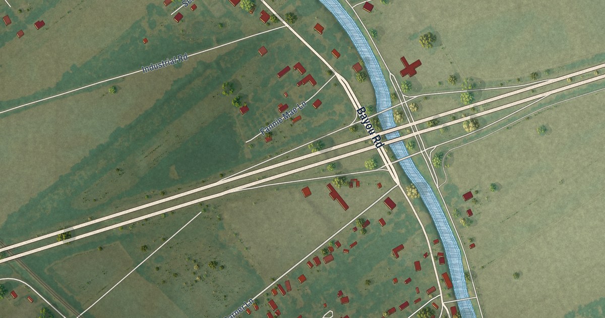 Map of Grosse Tete, Louisiana in 2026