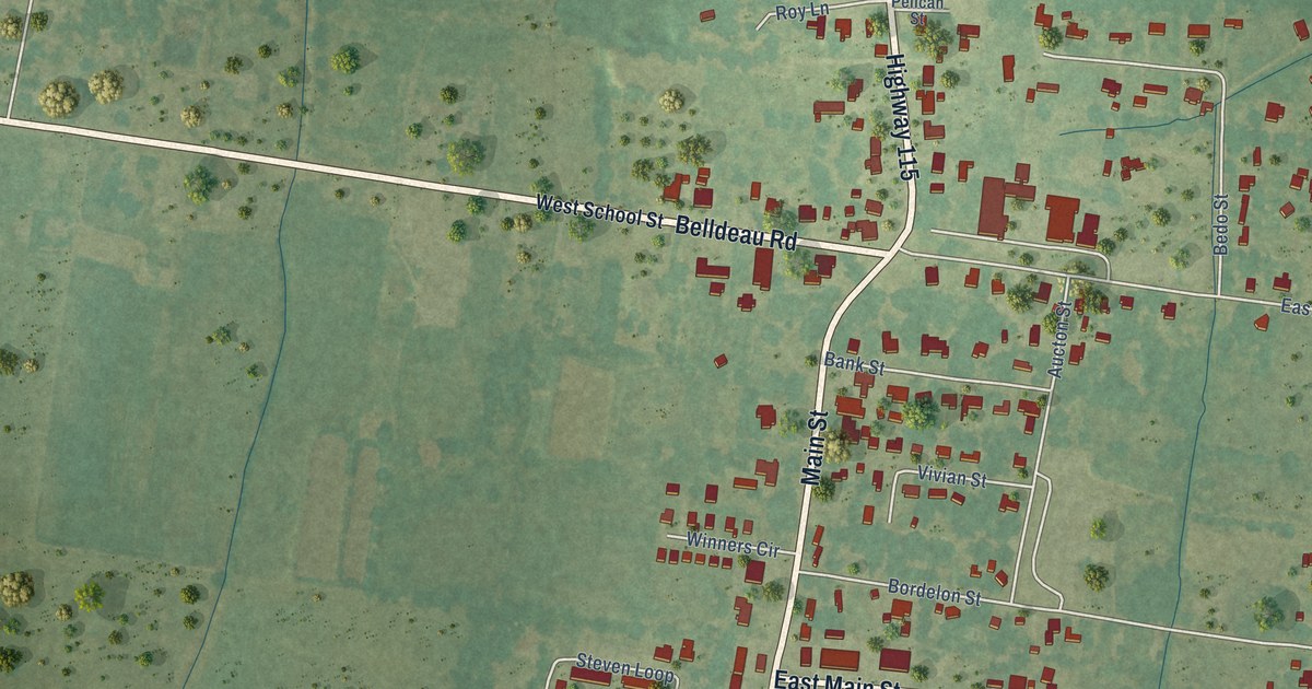 Map of Hessmer, Louisiana in 2026