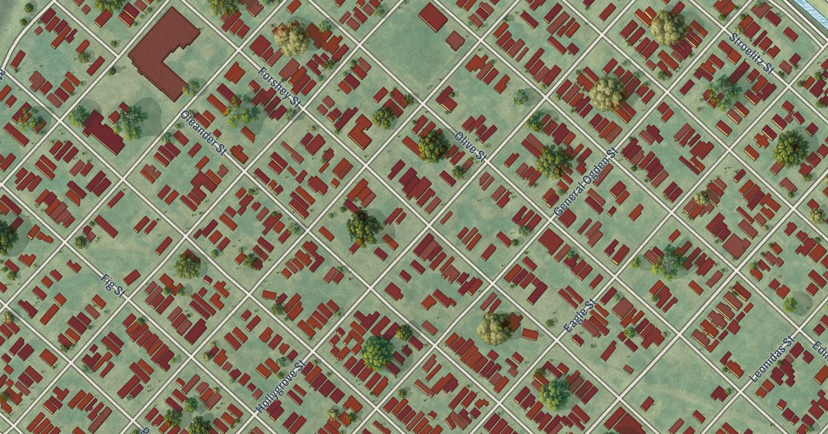 Map of Hollygrove, Louisiana in 2026