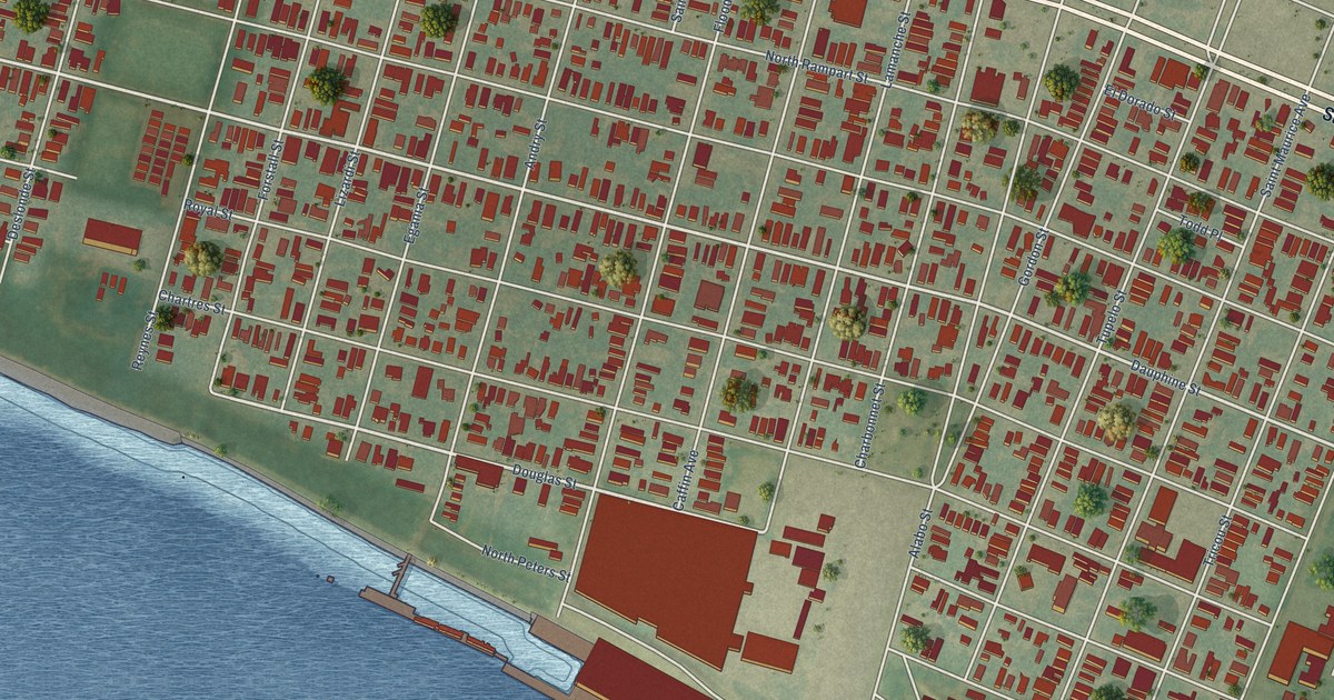 Map of Holy Cross, Louisiana in 2026