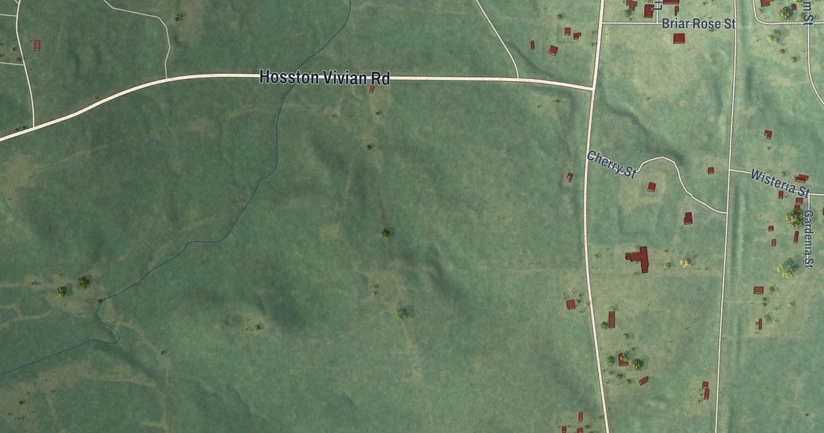 Map of Hosston, Louisiana in 2026